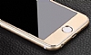 Dafoni iPhone 6 / 6S Metal Kenarl Tempered Glass Premium Silver Kavisli Cam Ekran Koruyucu - Resim: 3