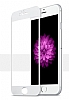 Dafoni iPhone 6 / 6S Metal Kenarl Tempered Glass Premium Silver Kavisli Cam Ekran Koruyucu - Resim: 2