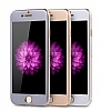 Dafoni iPhone 6 / 6S Tempered Glass Premium Dark Silver n + Arka Metal Kavisli Ekran Koruyucu - Resim: 9