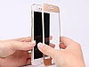 Dafoni iPhone 6 / 6S Tempered Glass Premium Dark Silver n + Arka Metal Kavisli Ekran Koruyucu - Resim: 8