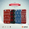 Dafoni iPhone 6 / 6S Sweater Snow Krmz Rubber Klf - Resim: 2
