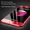 Dafoni iPhone 7 Plus /8 Plus Full Premium Krmz Cam Ekran Koruyucu - Resim: 7