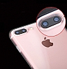 Dafoni iPhone 7 Plus / 8 Plus Kamera Korumal effaf Siyah Silikon Klf - Resim: 3