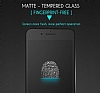 Dafoni iPhone SE 2022 Full Tempered Glass Premium Siyah Mat Cam Ekran Koruyucu - Resim: 3