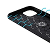 Eiroo Liquid Ring iPhone 13 Mini Siyah Silikon Klf - Resim: 8