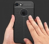 Dafoni Liquid Shield Premium iPhone 7 Siyah Silikon Klf - Resim: 3