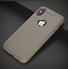 Dafoni Liquid Shield Premium iPhone X / XS Gri Silikon Klf - Resim: 5
