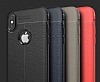 Dafoni Liquid Shield Premium iPhone X / XS Krmz Silikon Klf - Resim: 4