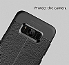 Dafoni Liquid Shield Premium Samsung Galaxy S8 Plus Siyah Silikon Klf - Resim: 2