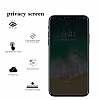 Dafoni iPhone SE 2020 Full Privacy Tempered Glass Premium Beyaz Cam Ekran Koruyucu - Resim: 4