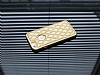 Dafoni Plaid iPhone 6 Plus / 6S Plus Metal Kenarl Gold Deri Klf - Resim: 2