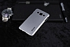 Dafoni Samsung Galaxy A3 Metallic Thin Silver Rubber Klf - Resim: 1