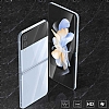 Dafoni Samsung Galaxy Z Flip 4 Full Darbe Emici effaf n+Arka Ekran Koruyucu Film - Resim: 2