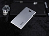 Dafoni Sony Xperia M2 Metallic Thin Silver Rubber Klf - Resim: 1