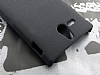 Eiroo Sony Xperia U Kumlu Siyah Rubber Klf - Resim: 1