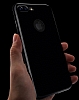 Dafoni Thin Air iPhone 7 Plus Kamera Korumal Jet Black Rubber Klf - Resim: 4