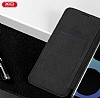 XO Samsung Galaxy Note 8 Czdanl nce Yan Kapakl Siyah Deri Klf - Resim: 1