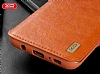 XO Samsung Galaxy Note 8 Czdanl nce Yan Kapakl Kahverengi Deri Klf - Resim: 4
