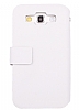 Doormoon Samsung i8550 Galaxy Win Yan Kapakl Beyaz Deri Klf - Resim: 3
