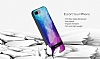 DZGOGO iPhone 7 Plus / 8 Plus Silikon Kenarl Mavi Rubber Klf - Resim: 7