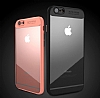 Eiroo Acrylic Hybrid iPhone 6 Plus / 6S Plus Siyah Kenarl effaf Rubber Klf - Resim: 3
