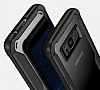Eiroo Acrylic Hybrid Samsung Galaxy S7 Edge Krmz Kenarl effaf Rubber Klf - Resim: 2