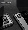 Eiroo Acrylic Hybrid Samsung Galaxy S8 Lacivert Kenarl effaf Rubber Klf - Resim: 5