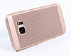Eiroo Air To Dot Samsung Galaxy S7 Edge Delikli Gold Rubber Klf - Resim: 1
