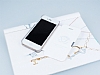 Eiroo Aisnie iPhone SE / 5 / 5S Mavi iekli Tal Kapakl Klf - Resim: 1
