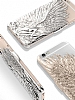 Eiroo Angel Wings iPhone 6 / 6S ift Katmanl Gold Rubber Klf - Resim: 2