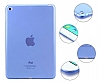 Apple iPad mini 4 Ultra nce effaf Mavi Silikon Klf - Resim: 3