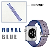 Eiroo Apple Watch / Watch 2 / Watch 3 Royal Blue Spor Loop Kordon (42 mm) - Resim: 3