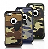 Eiroo Army iPhone SE / 5 / 5S Ultra Koruma Yeil Klf - Resim: 2
