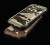 Eiroo Army iPhone SE / 5 / 5S Kamuflaj Ultra Koruma Yeil Klf - Resim: 1
