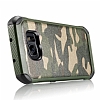 Eiroo Army Samsung Galaxy S7 Edge Ultra Koruma Yeil Klf - Resim: 5
