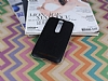 Asus ZenFone 2 Ultra nce Deri Siyah Silikon Klf - Resim: 1
