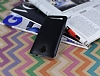 Asus ZenFone C Ultra nce Deri Siyah Silikon Klf - Resim: 2