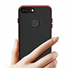 Eiroo Attractive iPhone 7 Siyah Kenarl Silikon Klf - Resim: 4