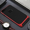 Eiroo Attractive iPhone 7 Plus Krmz Kenarl Silikon Klf - Resim: 1