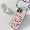 Eiroo Aynal Kitty Samsung Galaxy A54 Standl Pembe Silikon Klf - Resim: 8