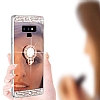 Eiroo Bling Mirror Samsung Galaxy J7 Silikon Kenarl Aynal Gold Rubber Klf - Resim: 4