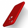 Eiroo Body Fit iPhone 7 360 Derece Koruma Krmz Silikon Klf - Resim: 1