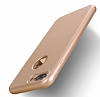 Eiroo Body Fit iPhone 7 Plus 360 Derece Koruma Gold Silikon Klf - Resim: 4