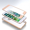 Eiroo Body Fit iPhone 7 Plus 360 Derece Koruma Gold Silikon Klf - Resim: 3