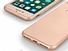 Eiroo Body Fit iPhone 7 Plus 360 Derece Koruma Gold Silikon Klf - Resim: 1