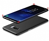 Eiroo Body Thin Samsung Galaxy S8 360 Derece Koruma Siyah Rubber Klf - Resim: 3