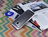 Eiroo Breza HTC One M9 Silver Kenarl Kristal Klf - Resim: 2