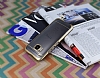 Eiroo Breza HTC One M9 Gold Kenarl Kristal Klf - Resim: 2