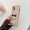 Eiroo Bulldog Samsung Galaxy Note 10 Lite Standl Pembe Silikon Klf - Resim: 2