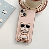 Eiroo Bulldog Samsung Galaxy Note 10 Lite Standl Pembe Silikon Klf - Resim: 6